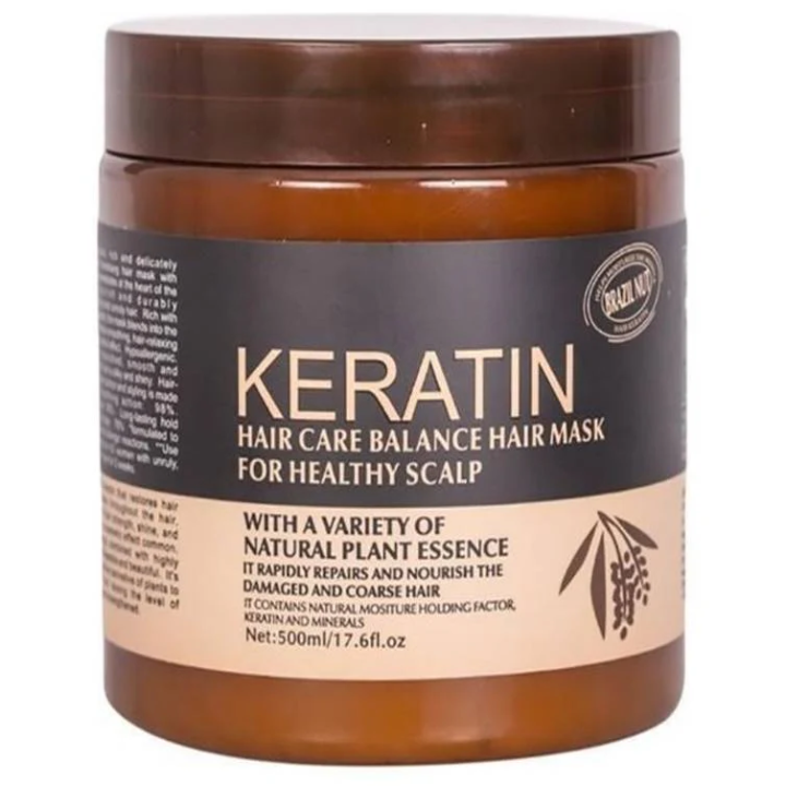 KERATIN HAIR MASK BRAZIL NUT NATURAL PLANT
